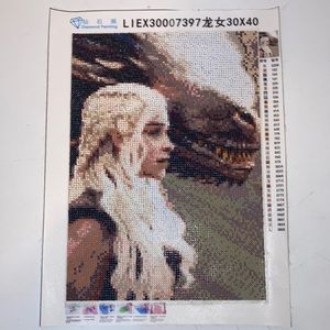 Game of Thrones completed Diamond Painting. 30x40cm